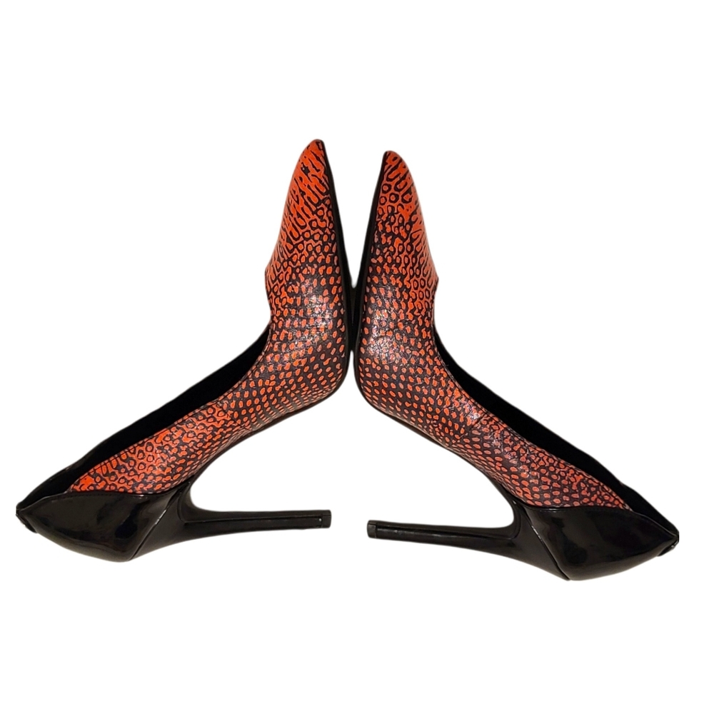Guess | Felisity Python Print Pointy Toe Pumps Size 7.5 - Picture 4 of 11